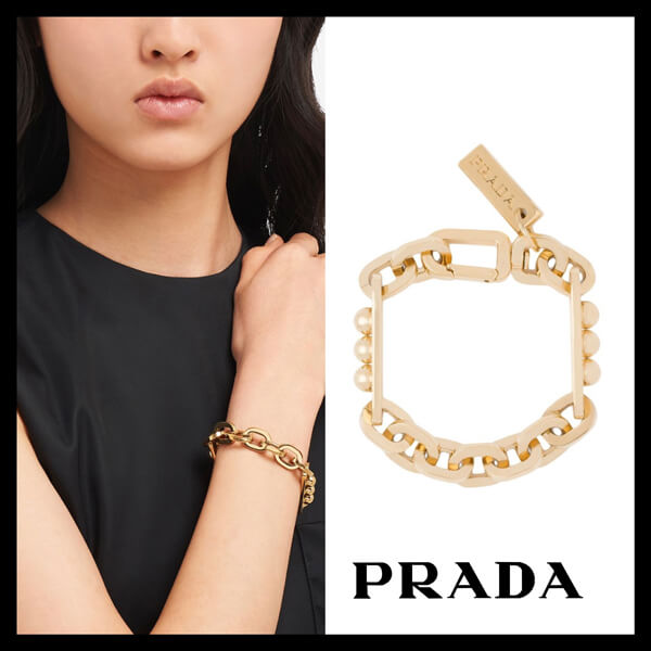 【prada】偽物 チャンキーチェーン ブレスレット 21030320