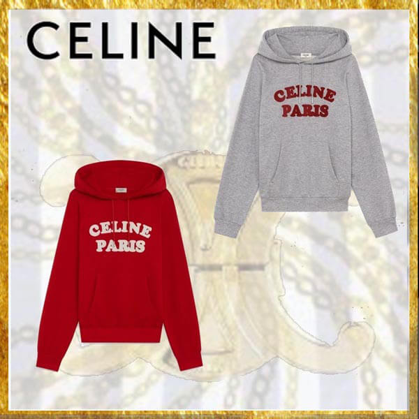 【セリーヌ】コピー 21SS CELINE PARISスウェット＊コットン＆カシミア2Y147607F.27RW