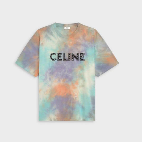 2021SS セリーヌ コピー スタッズ付き CELINEロゴ ルーズTシャツ2X687957M.14ML