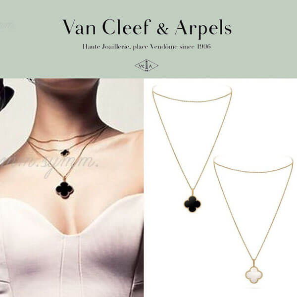 Van Cleef & Arpels★偽物マジックアルハンブラ★ロングネックレス VCARO49