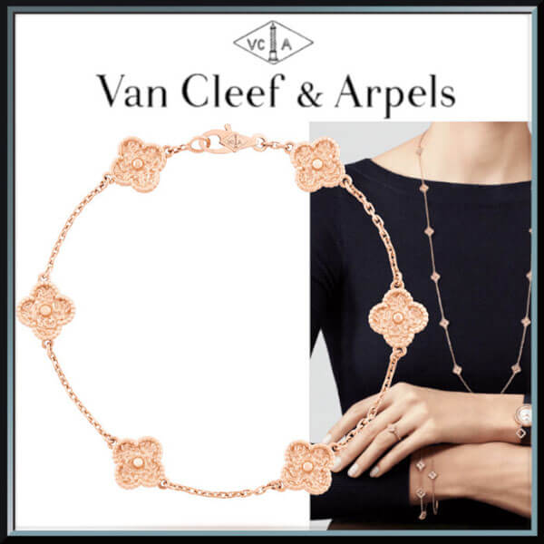 VanCleef＆Arpels★スーパーコピー Sweet Alhambra ブレスレット ピンクゴールド VCARO8DD00