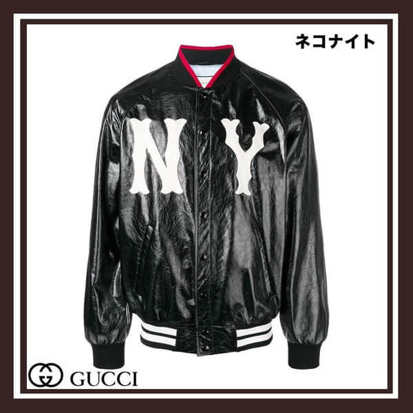 【直営店買付】★グッチ スーパーコピー ジャケット★NY Yankees bomber jacket 543532XG761