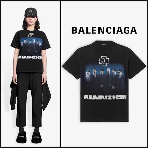 【全世界200着限定】☆バレンシアガ Tシャツ コピー☆ RAMMSTEIN スモールフィット Tシャツ 21072005