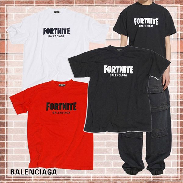 2021 バレンシアガ Tシャツ コピー FortniteEPIC GAMES ロゴの刺繍 612966TLVO36506